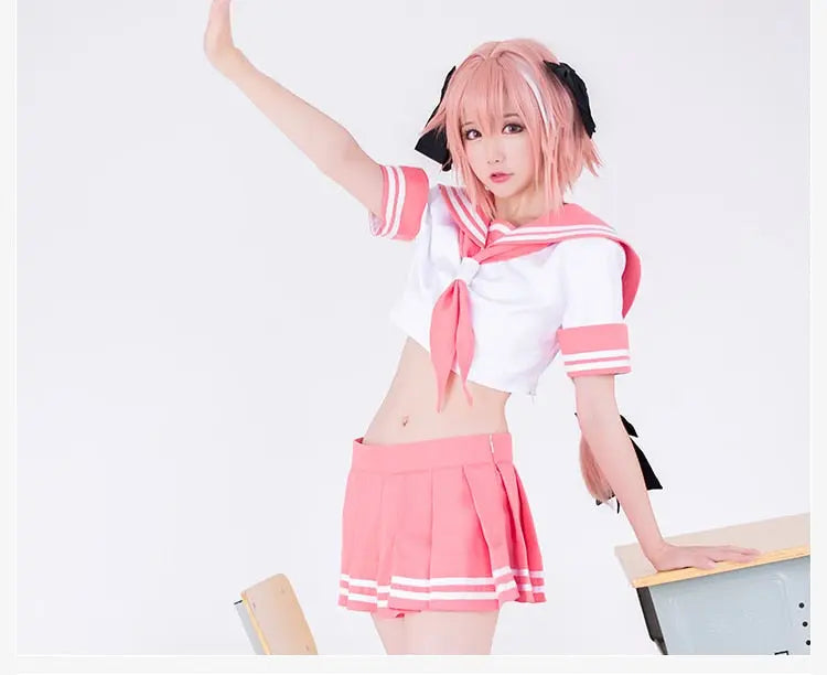 Fate Grand Order Fate Apocrypha Rider Astolfo Cosplay freeshipping