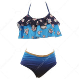 Anime Beast Themed Ruffled Two-Piece Swimsuit Cosplay Outfit AndreaGioco