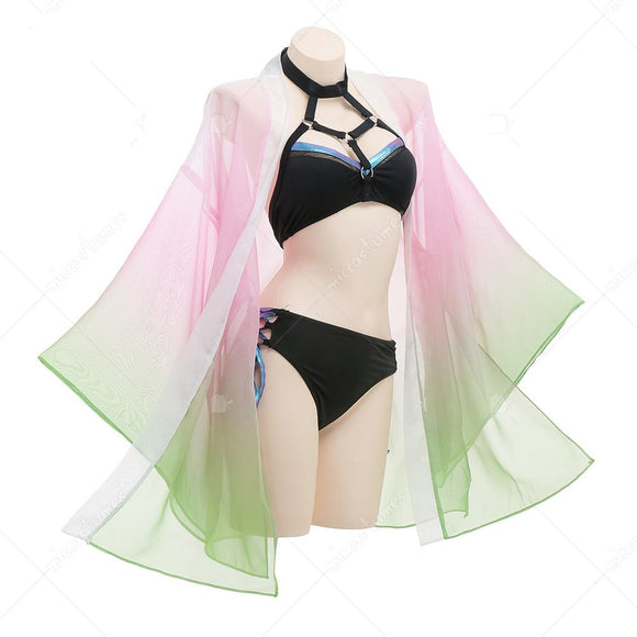 Anime Themed Kimono Haori Cover Up and Inner Bikini swimsuit set AndreaGioco