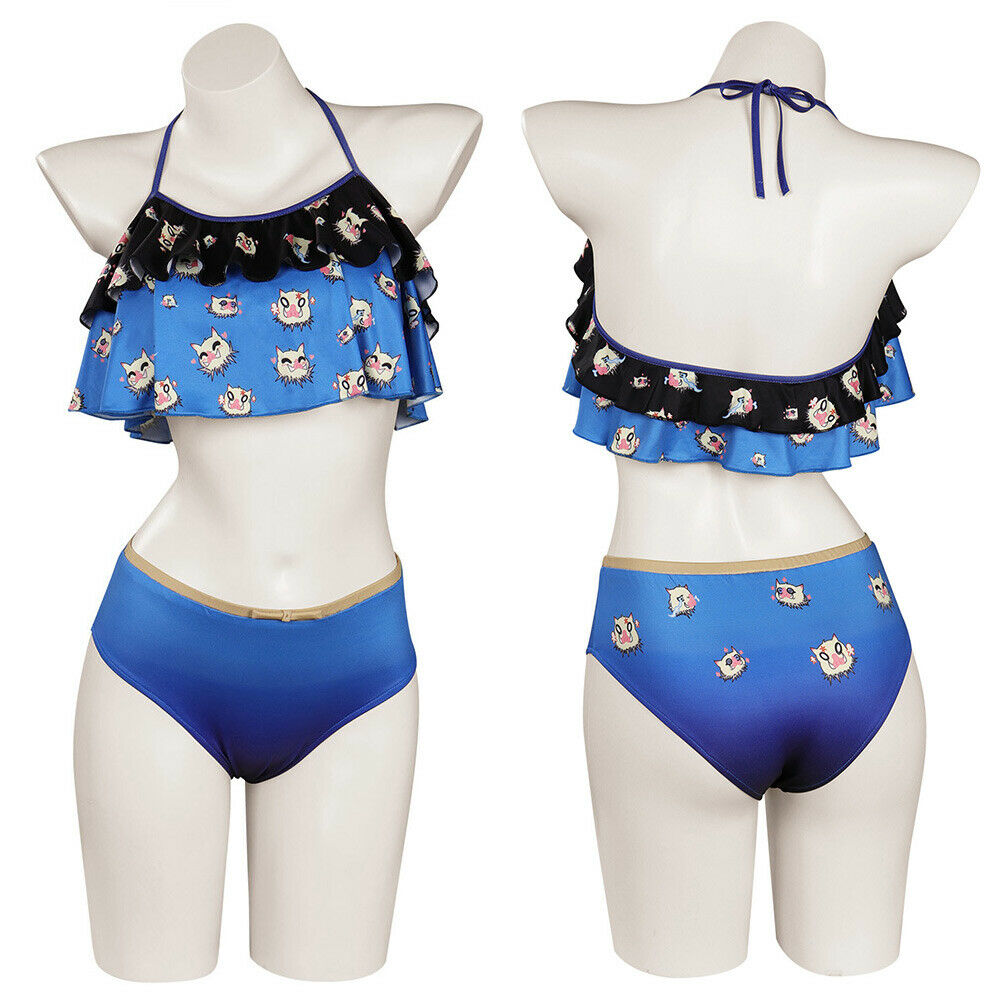 Anime Beast Themed Ruffled Two-Piece Swimsuit Cosplay Outfit freeshipping -  AndreaGioco – AndreaGioco Anime