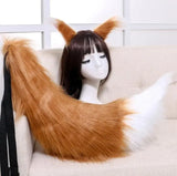 Fox Ears Headband & tail Headdress Cosplay AndreaGioco