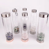 Crystal Infused Glass Water Bottle AndreaGioco