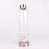 Crystal Infused Glass Water Bottle AndreaGioco