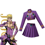 Giorno Giovanna Inspired Cosplay Crop Top & Mini Skirt Outfit AndreaGioco