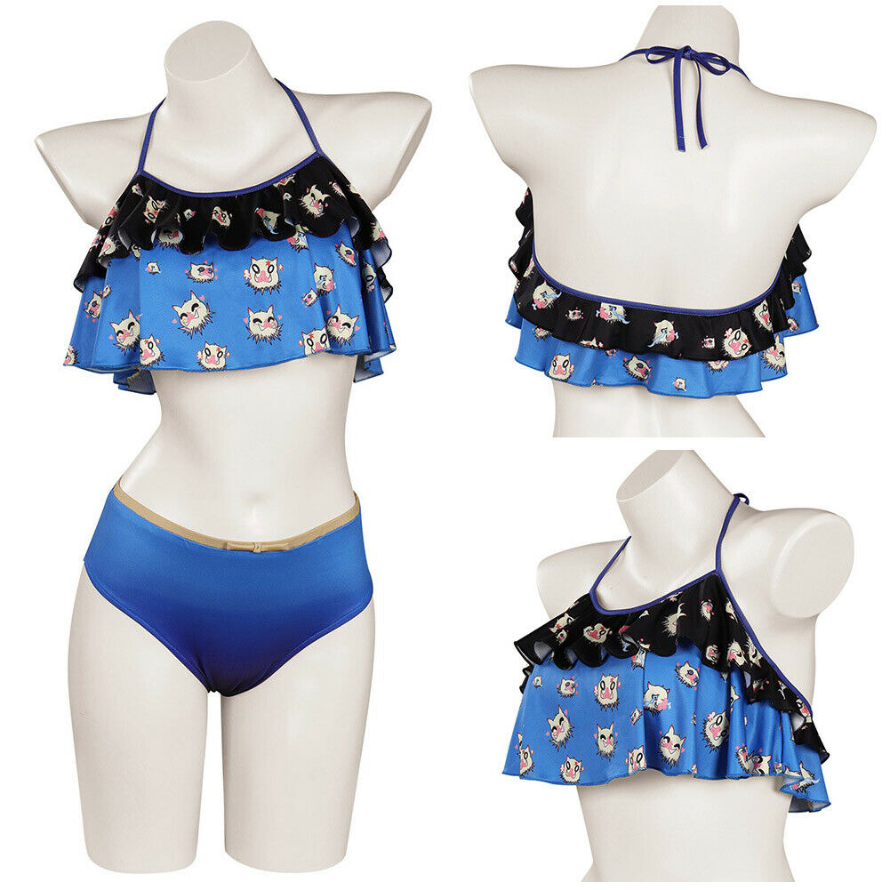 Anime Beast Themed Ruffled Two-Piece Swimsuit Cosplay Outfit freeshipping -  AndreaGioco – AndreaGioco Anime